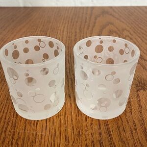 PartyLite Dotty Votive Holders Qty 2